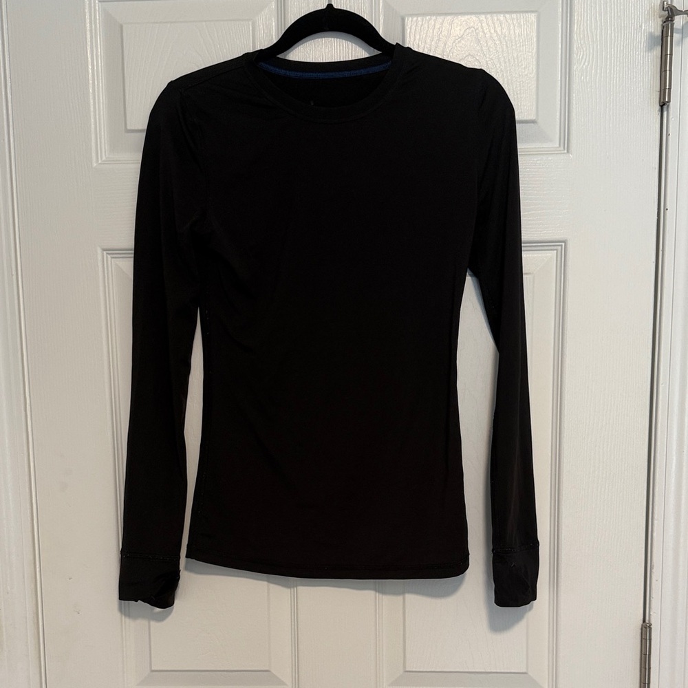 Cuddl Duds Black Long Sleeve Women's Base Layer size small